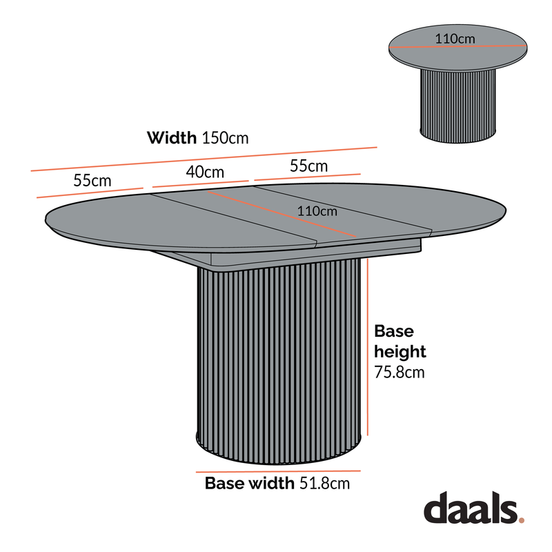Maru Round 4-6 Seater Extending Oak Pedestal Dining Table, Silver Oak