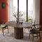 Maru Round 4-6 Seater Extending Oak Pedestal Dining Table, Silver Oak