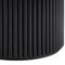 Maru Round Oak Pedestal Coffee Table, Black