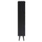 Frances Rattan 3 Tier Shoe Storage Cabinet, Black