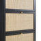 Frances Rattan 3 Tier Shoe Storage Cabinet, Black