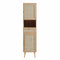 Frances Woven Rattan Tallboy Bathroom Unit, Natural