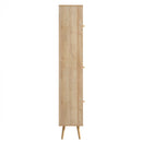 Frances Woven Rattan Tallboy Bathroom Unit, Natural
