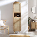 Frances Woven Rattan Tallboy Bathroom Unit, Natural