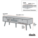 Anya Woven Rattan 3-Drawer TV Unit in Natural