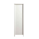 Frances Rattan Triple Wardrobe with 2 Drawers, White