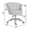 Hepburn Scalloped Swivel Chair (Ecru Boucle)