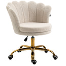 Hepburn Scalloped Swivel Chair (Ecru Boucle)