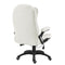 Executive Recline Extra Padded Office Chair Standard, MO17 White Teddy