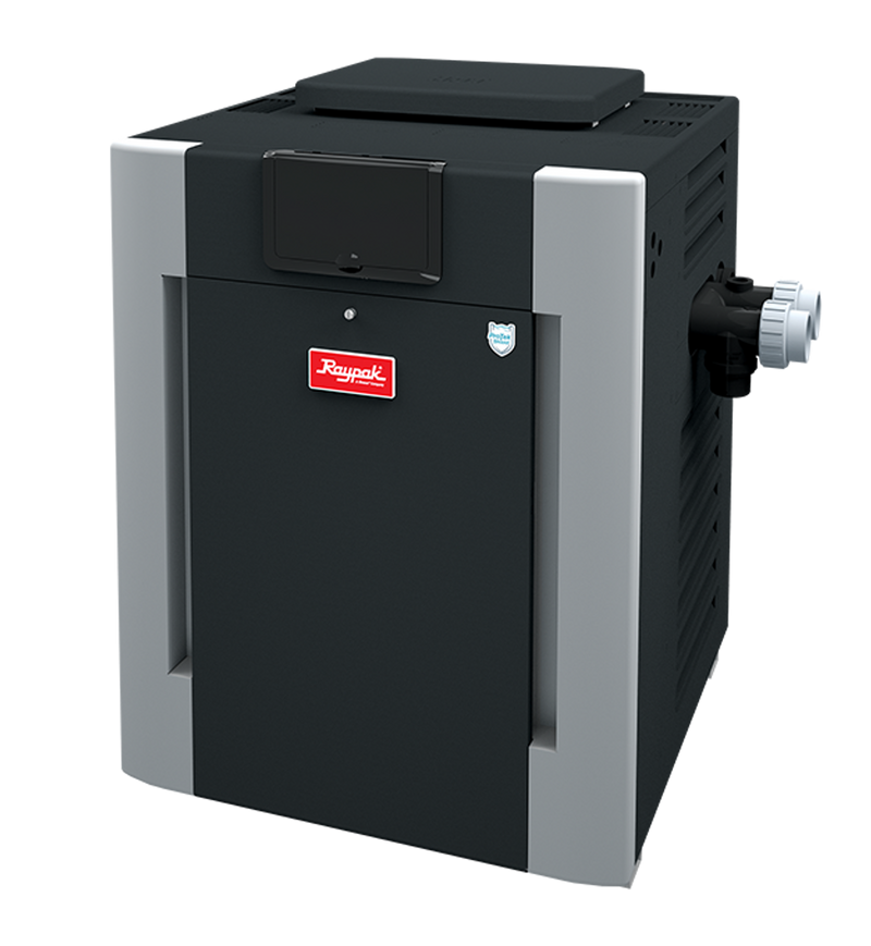 Raypak 399K BTU Propane Gas Pool & Spa Heater – Digital Ignition (406A-EPC / 009227)