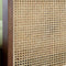 Pienza Cane Sofa Bed, Moss Green Velvet with Walnut Frame