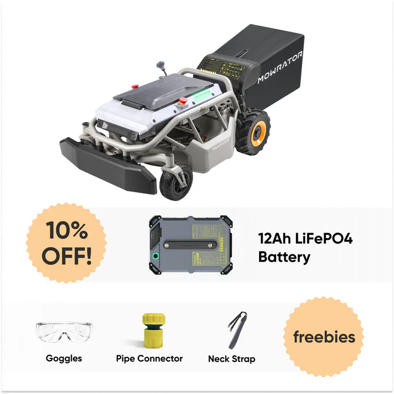Mowrator S1 2WD Lawn Mower + Extra 12Ah Battery